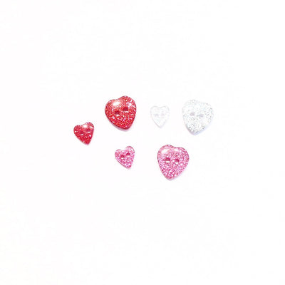 Glitter-heart-button