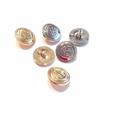 Silver-and-gold-Shanked-anchor-buttons