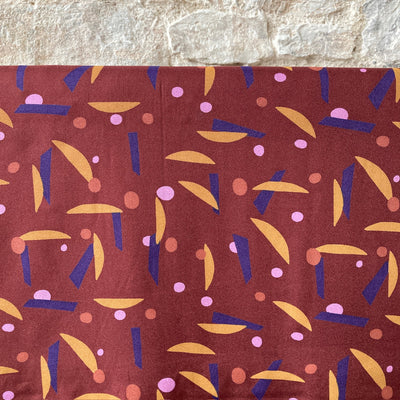 Java Rust Viscose Crepe Fabric By Atelier Brunette