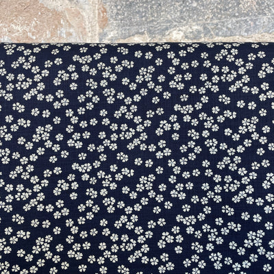 Small Flower Indigo 100% Japanese Cotton by Sevenberry