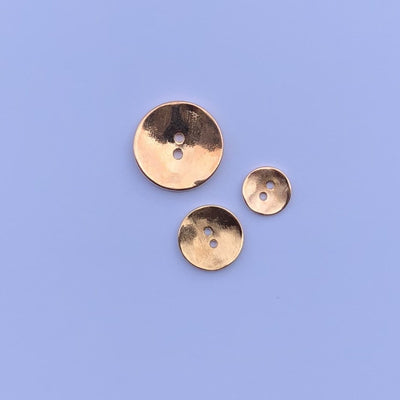 Rose Gold Two Holed Metal Button