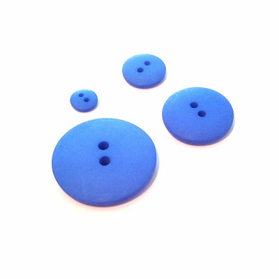 blue-matte-plastic-button