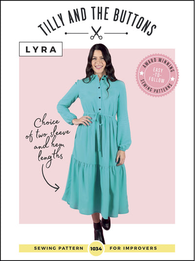Lyra Shirt Dress Pattern by Tilly and the Buttons