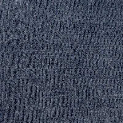  Navy Viscose Linen Slub Fabric