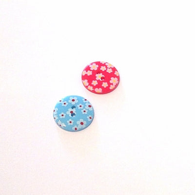 Flower-printed-buttons