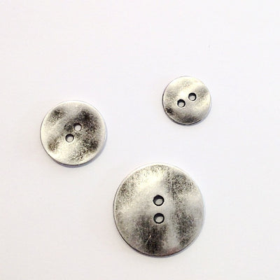 Rustic-silver-two-holed-button
