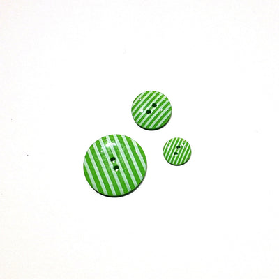 Green-striped-Button