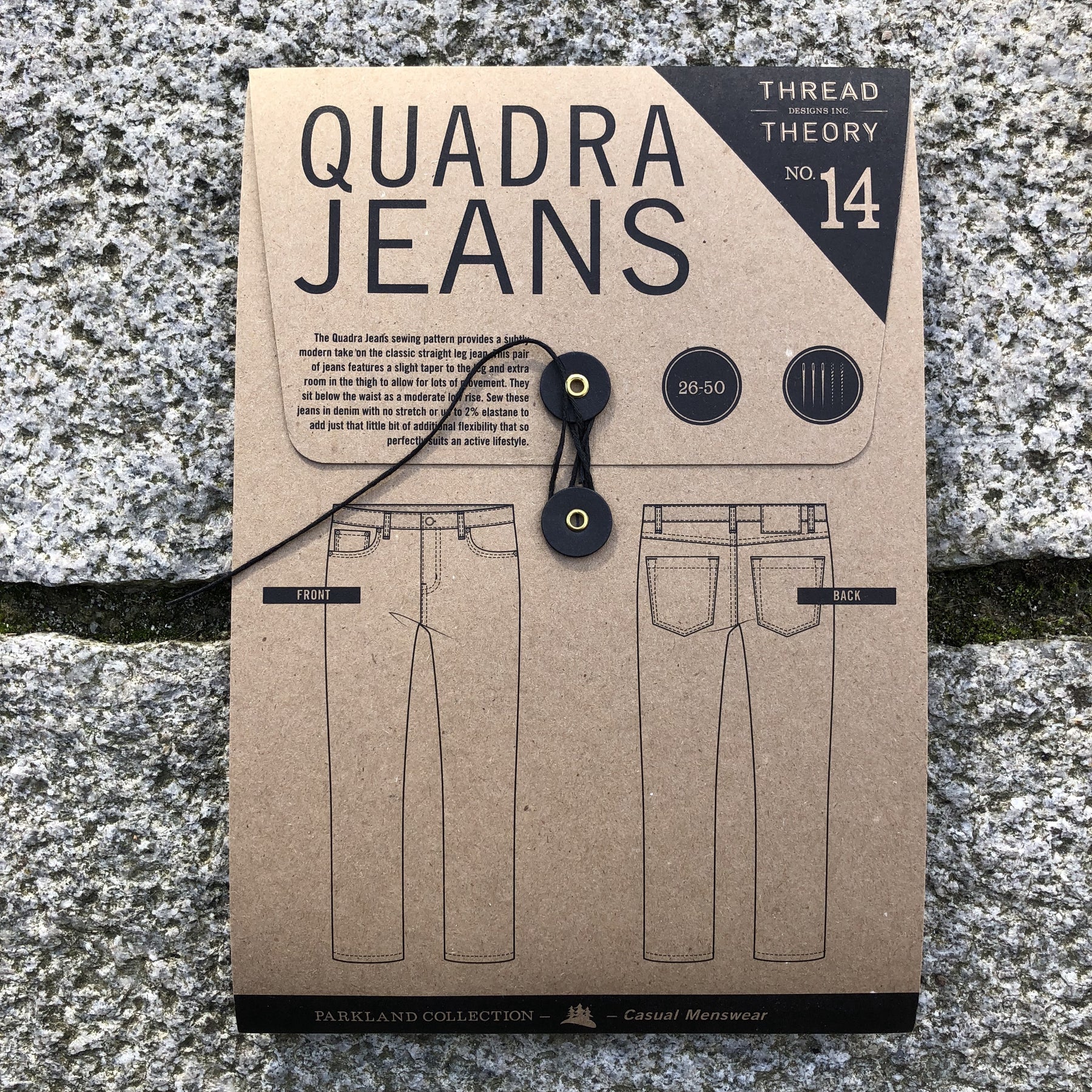 Quadra Jeans Pattern by Thread Theory – Make At 140
