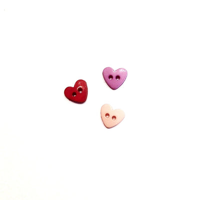 Mini-heart-two-hole-button