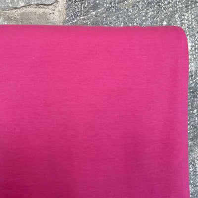 Jersey Ribbing GOTS Fabric - Bright Pink