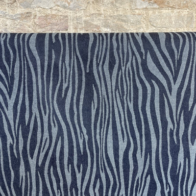 Zebra Jacquard Denim Fabric