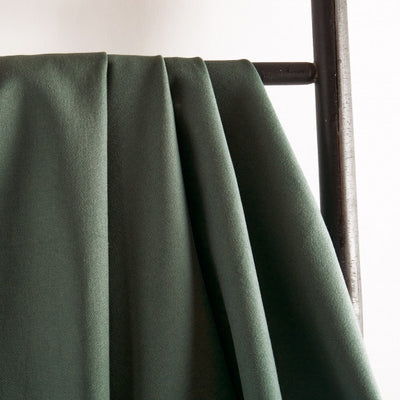 Cedar Green Cotton Gabardine Fabric by Atelier Brunette